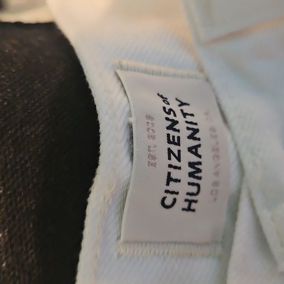 Citizens Of Humanity White Frayed Jean Shorts - Picture 4 of 8